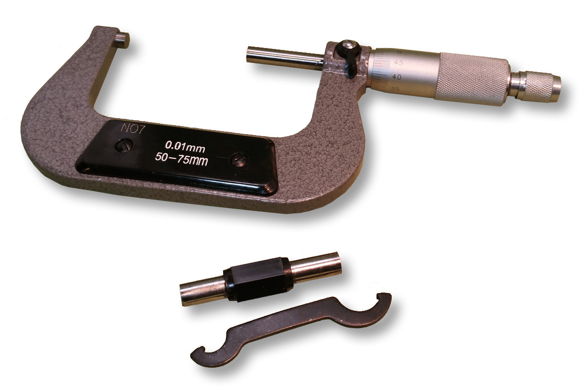 Extérieur Micromètre Compas STANDARD étalonnage Règle de mesure dynamique Kit 50/75/100 mm 